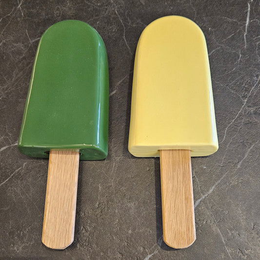 Forest Green Ceramic Ice Pop Sculpture