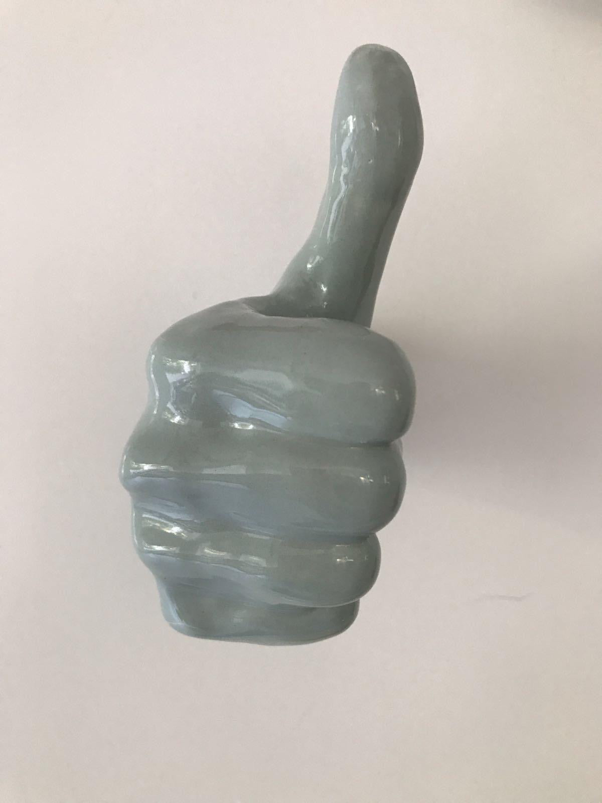 Light Grey Ceramic Thumbs Up