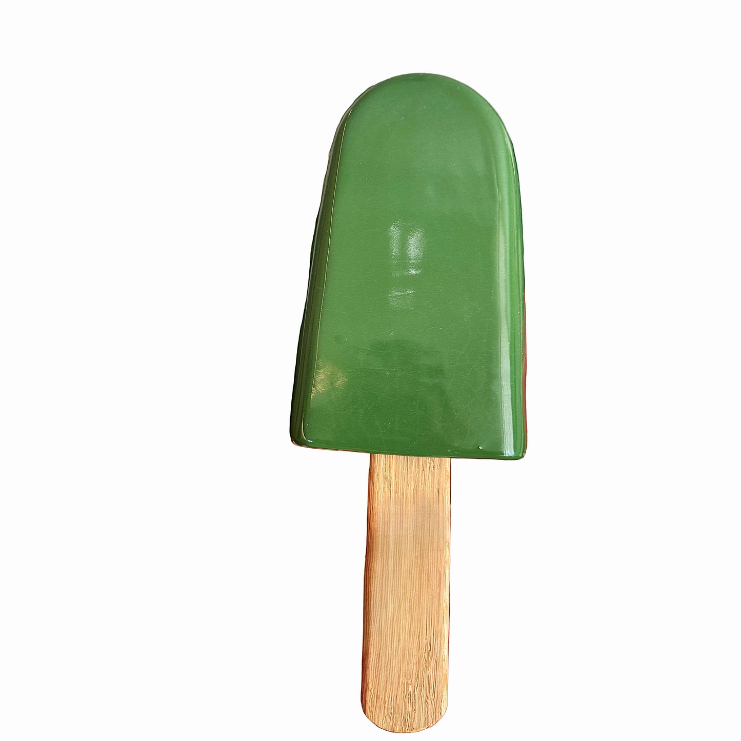 Forest Green Ceramic Popsicle Sculpture