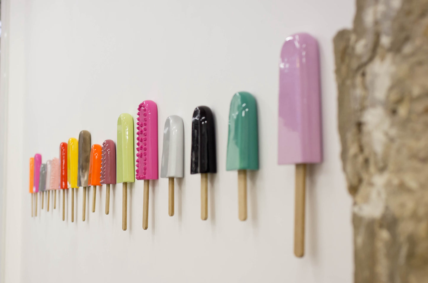 Ceramic Popsicle Sculpture assorted colors