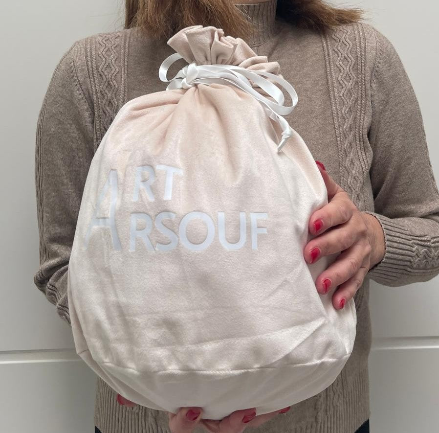 Sky Blue Glossy Ceramic Balloon Sculpture