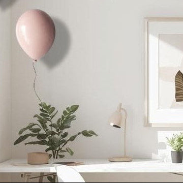 Ballet Pink Glossy Ceramic Balloon Sculpture