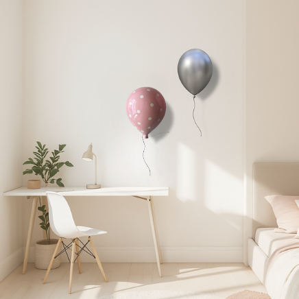 Pink Polka Dot Balloon Sculpture