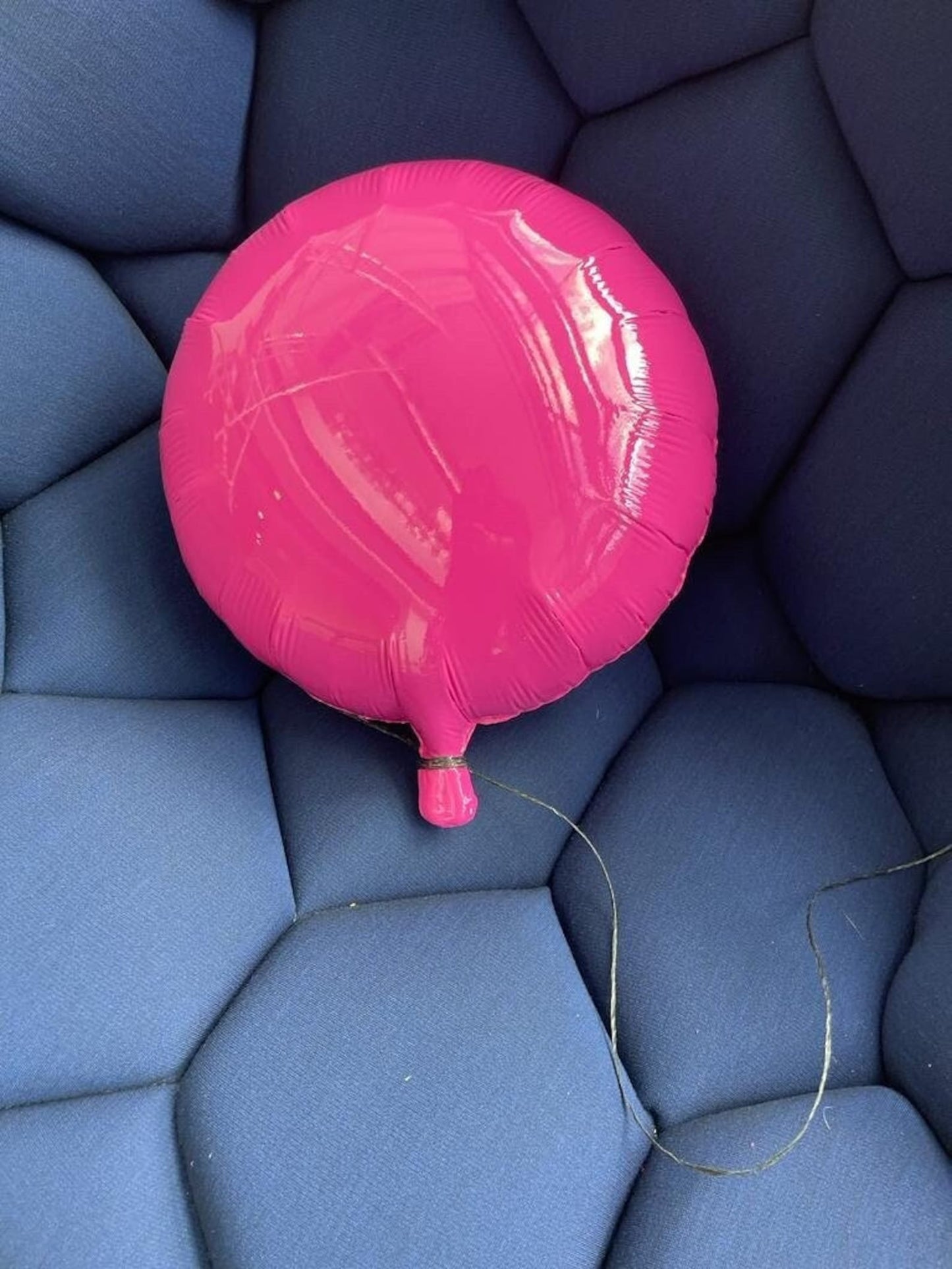Magenta Mirror-Like Finish Helium Ceramic Balloon Sculpture