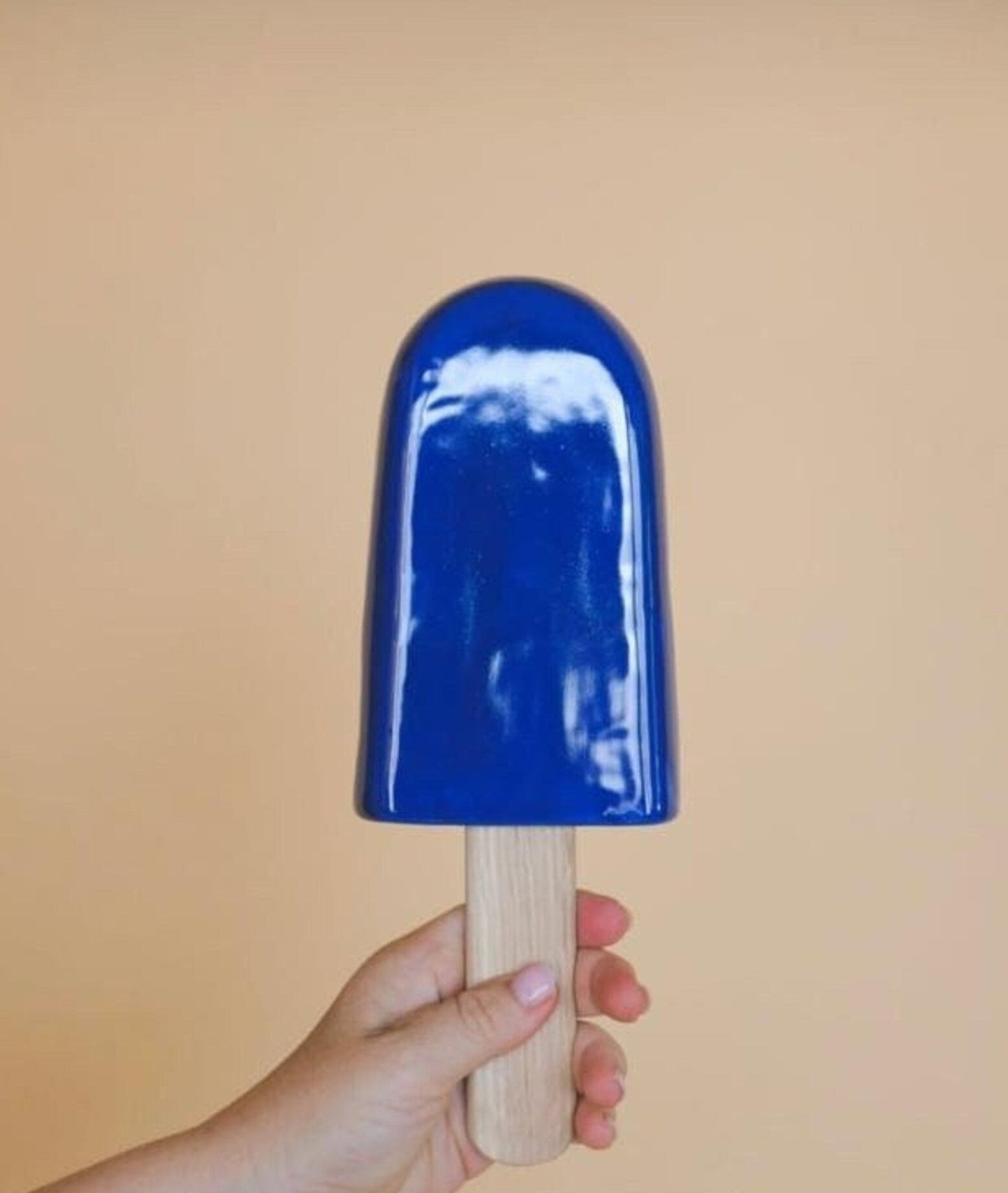 Pink Ceramic Popsicle Sculpture