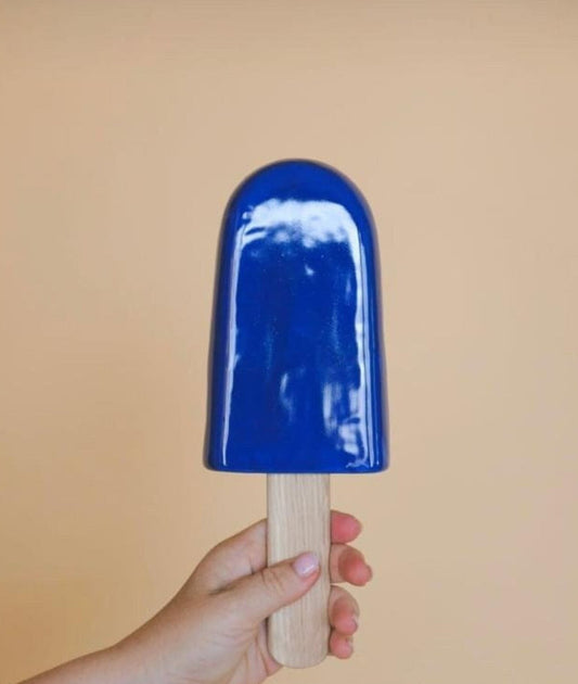 Pink Ceramic Ice Pop Sculpture