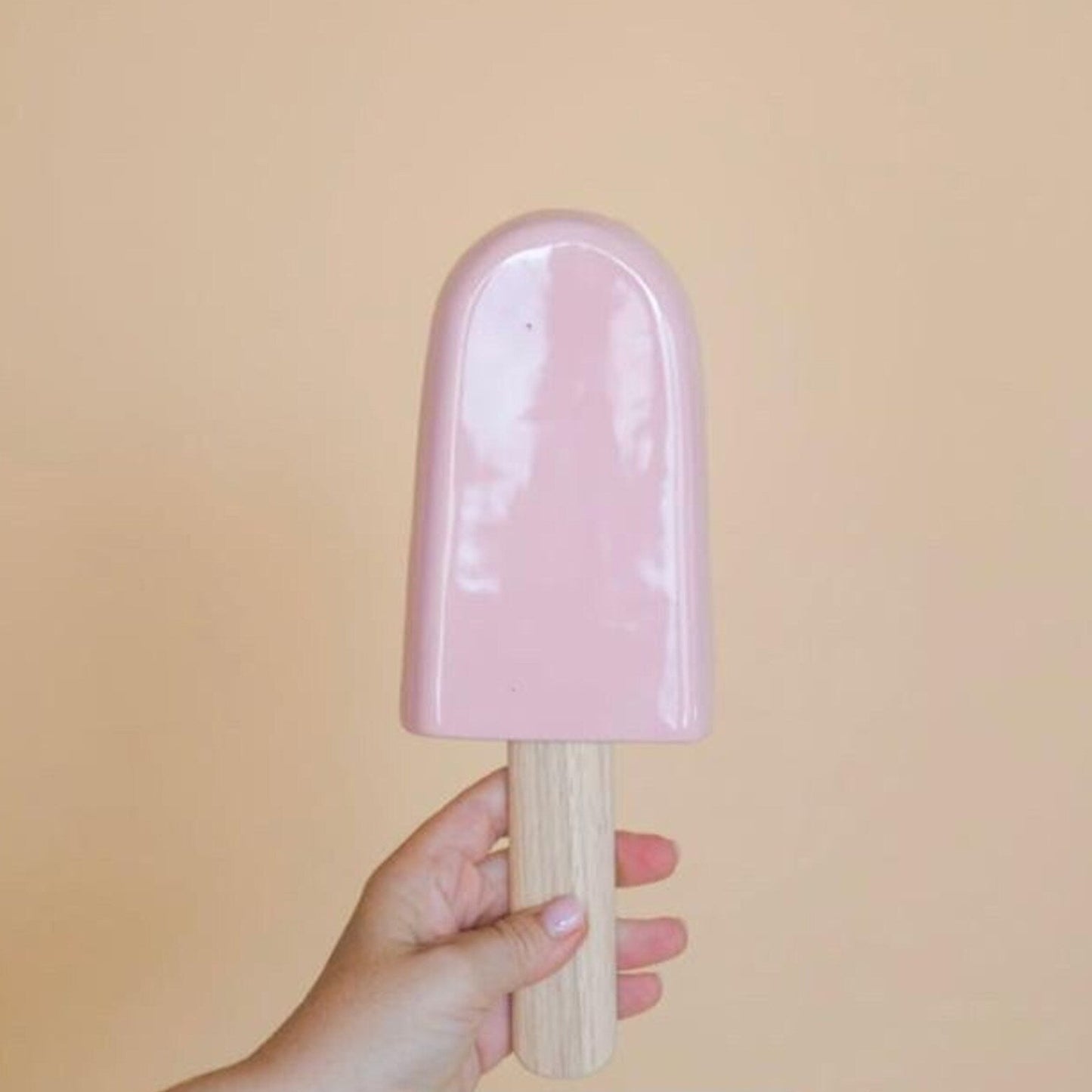 Pink Ceramic Popsicle Sculpture