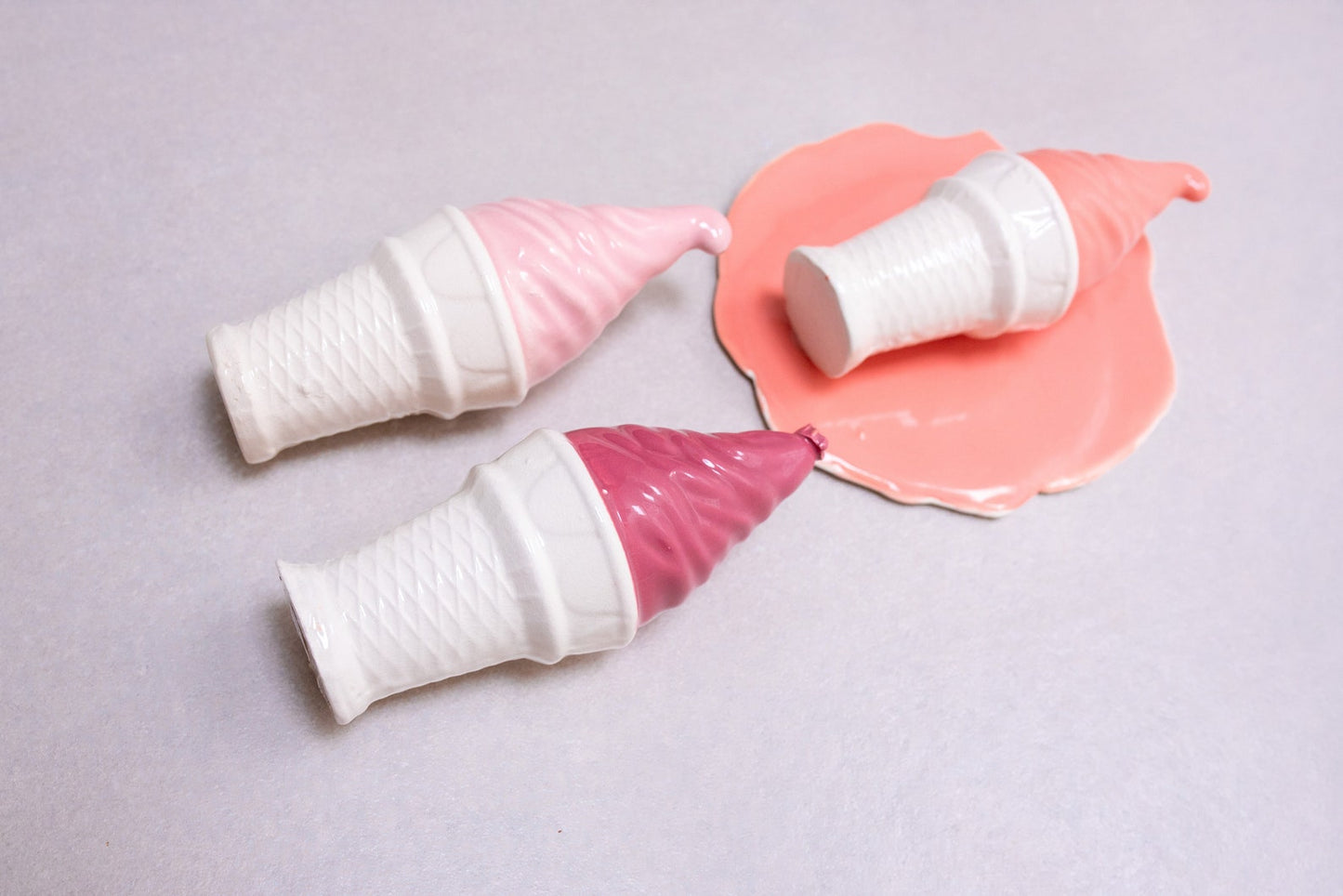 Rose Ceramic Soft Serve Ice Cream Sculpture