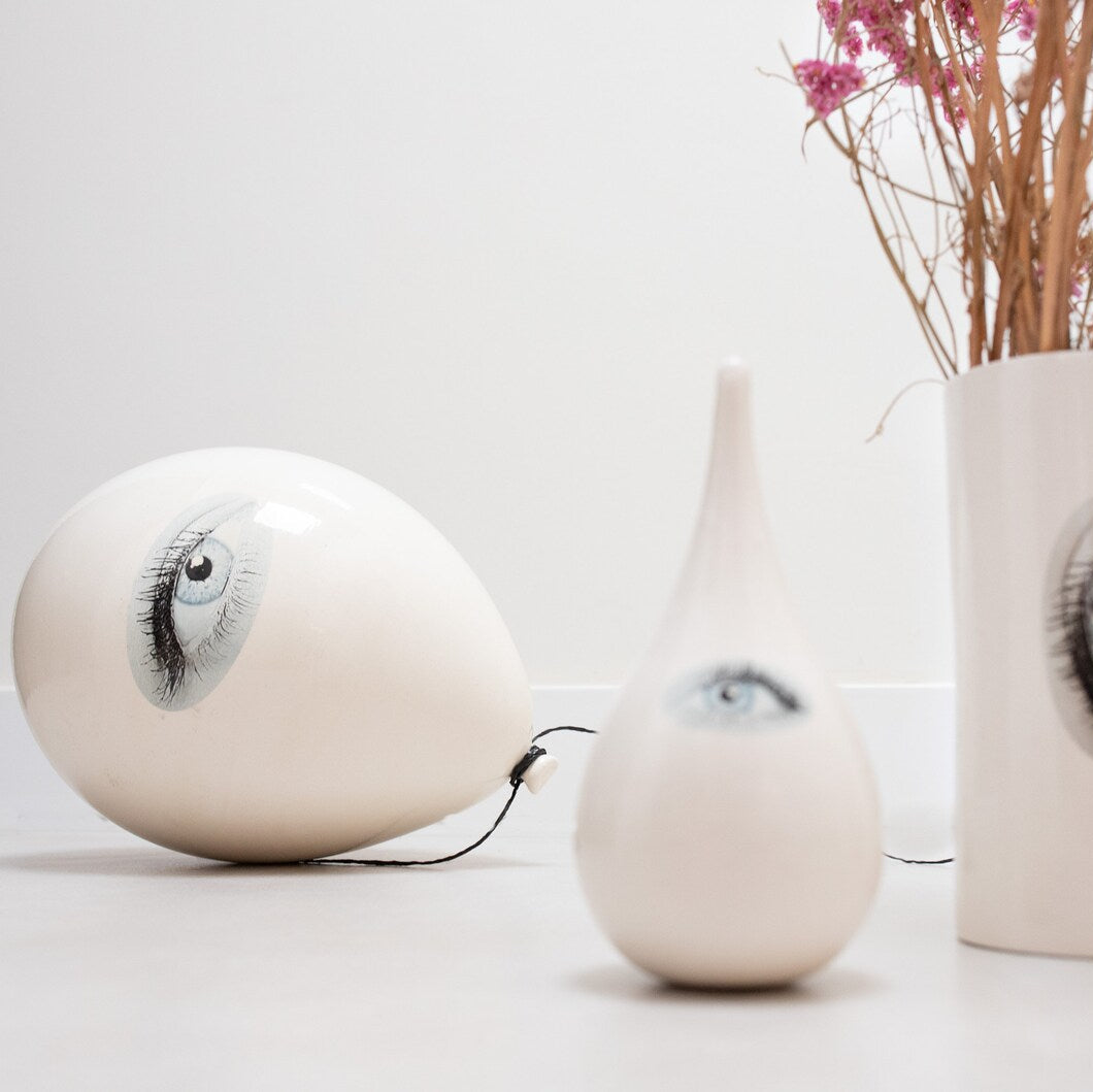 Good Eye Glossy Ceramic Balloon Sculpture