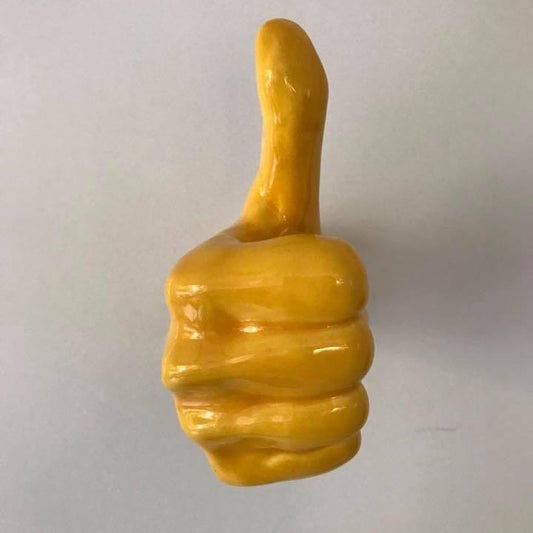 Yellow Ceramic Thumbs Up