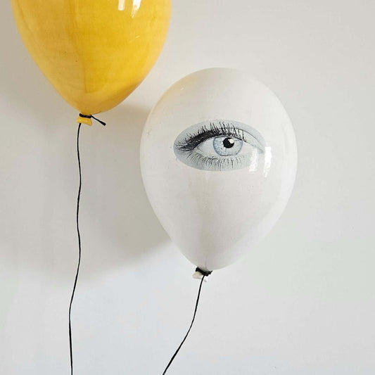 Good Eye Glossy Ceramic Balloon Sculpture