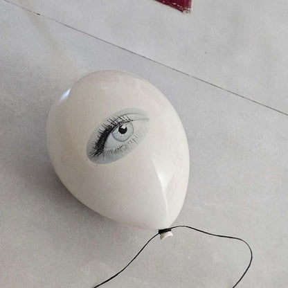 Good Eye Glossy Ceramic Balloon Sculpture