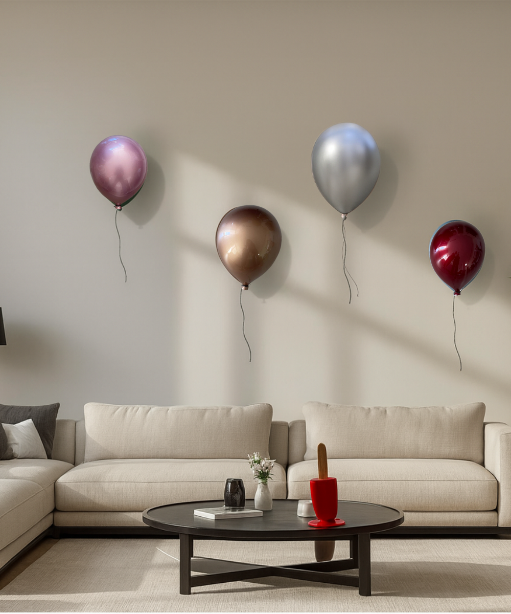 Rose Gold Ceramic Balloon Sculpture