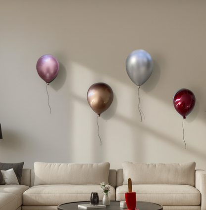 Magenta Ceramic Balloon Sculpture