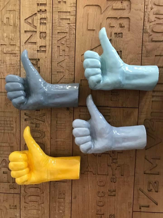 Light Grey Ceramic Thumbs Up