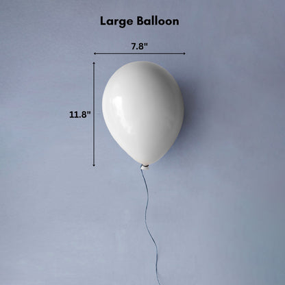 Black Glossy Ceramic Ceiling Balloon Sculpture