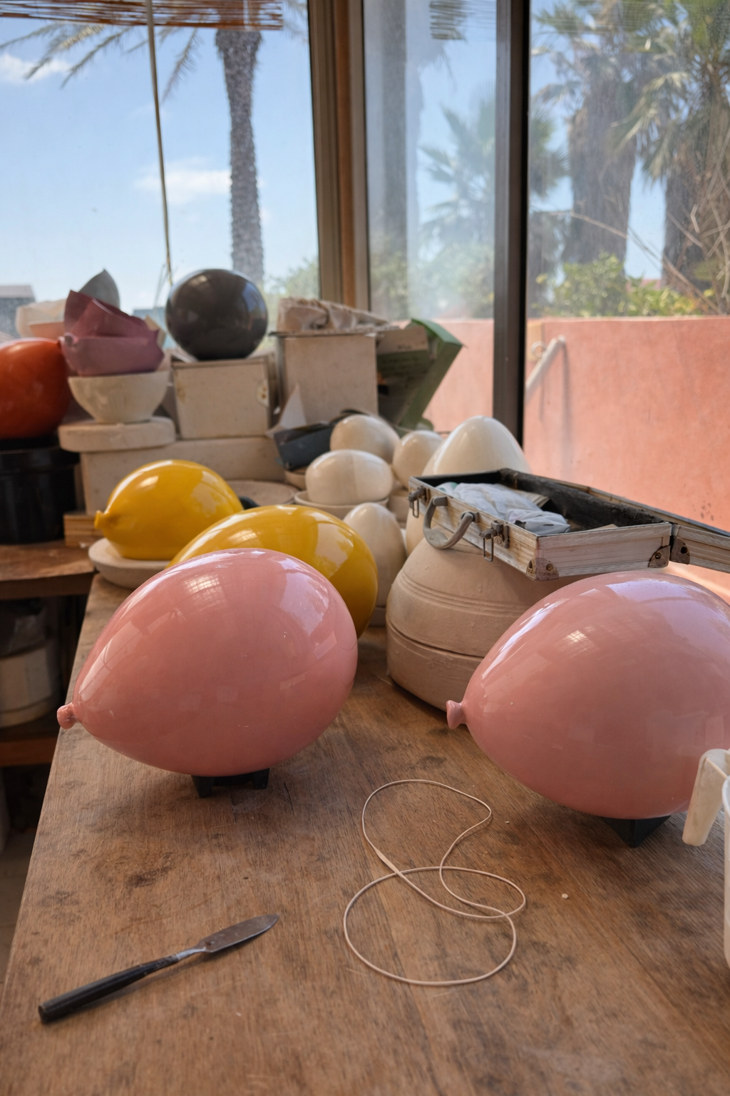 Pink Polka Dot Balloon Sculpture