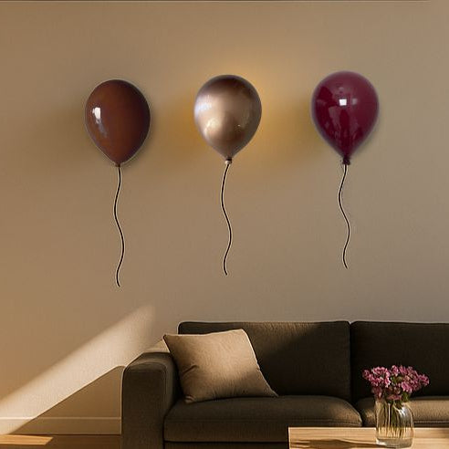Metallic Beige Ceramic Balloon Sculpture