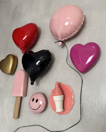 Pink Heart Balloon Sculpture