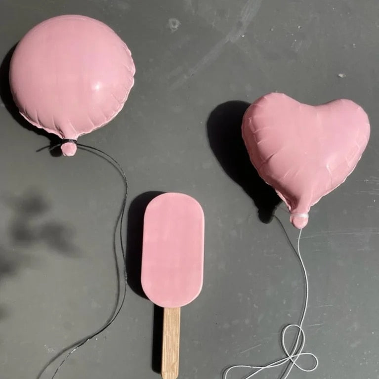 Pink Heart Balloon Sculpture
