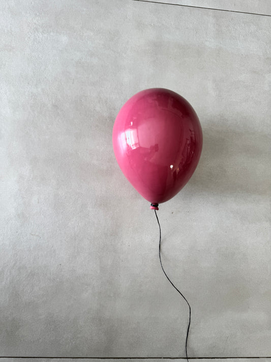 Rosey Glossy Ceramic Balloon Sculpture
