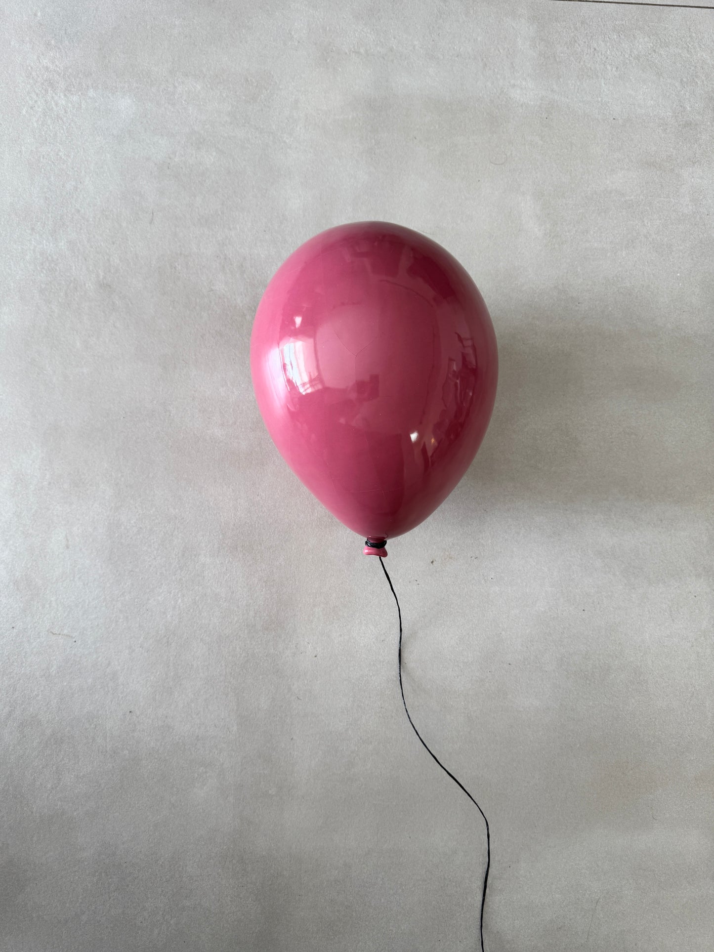 Rosey Glossy Ceramic Balloon Sculpture
