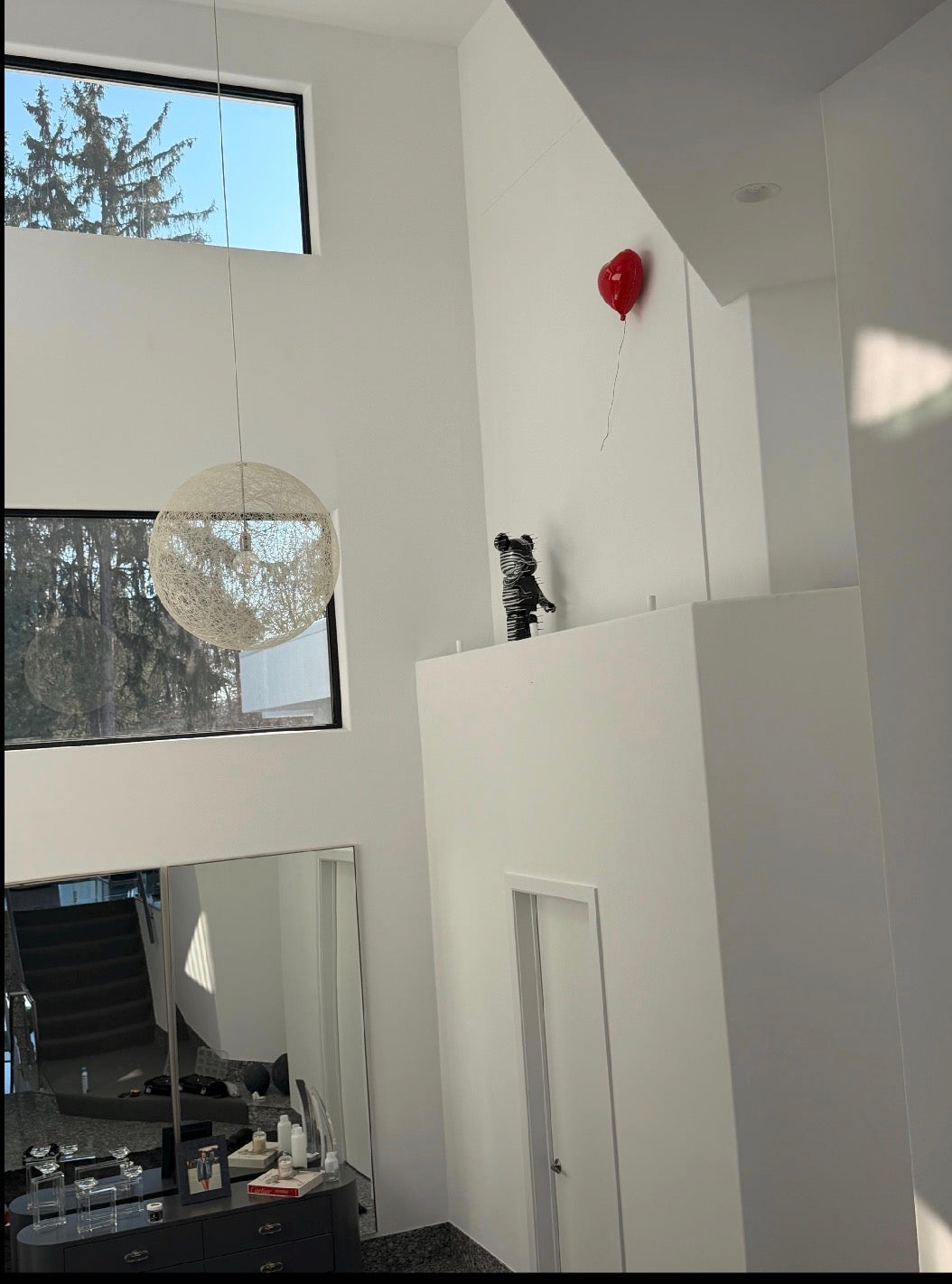 Large Magenta Heart Balloon Sculpture