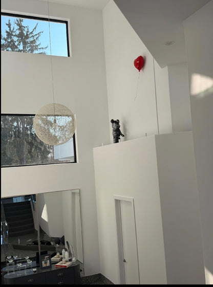 Large Magenta Heart Balloon Sculpture