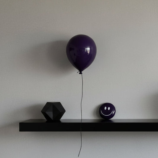 Purple Ceramic Balloon Sculpture