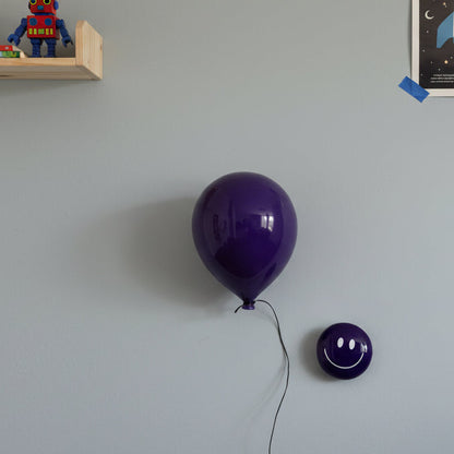 Purple Ceramic Balloon Sculpture