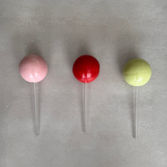 Red Ceramic Lollipop