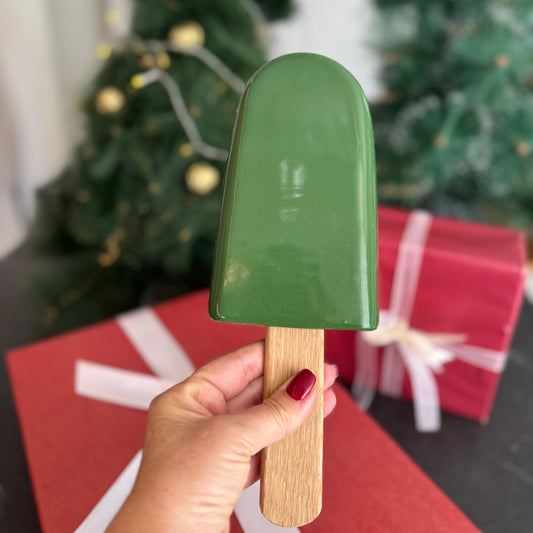 Forest Green Ceramic Popsicle Sculpture