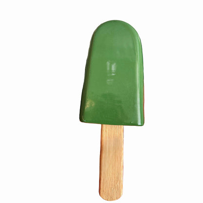 Forest Green Ceramic Popsicle Sculpture