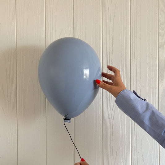 Blue Dawn Glossy Ceramic Balloon Sculpture
