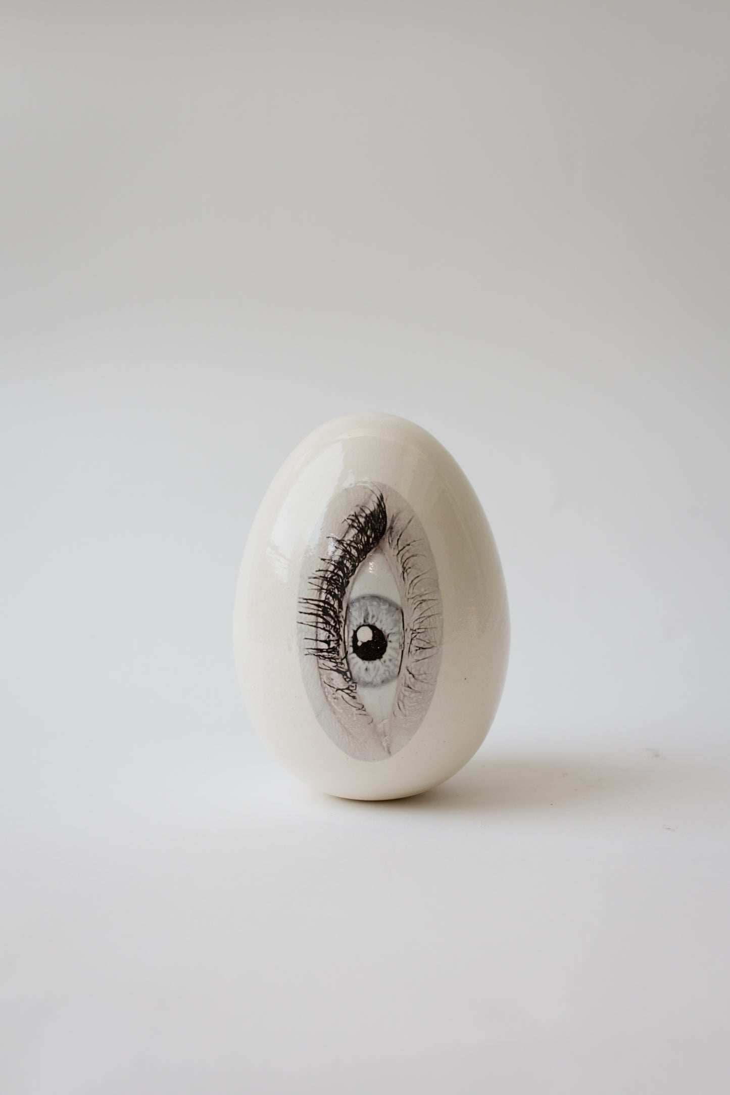 Ceramic Good Eye Egg Sculpture