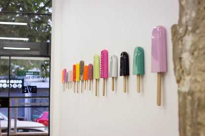 Popsicle Sculptures in assorted colors
