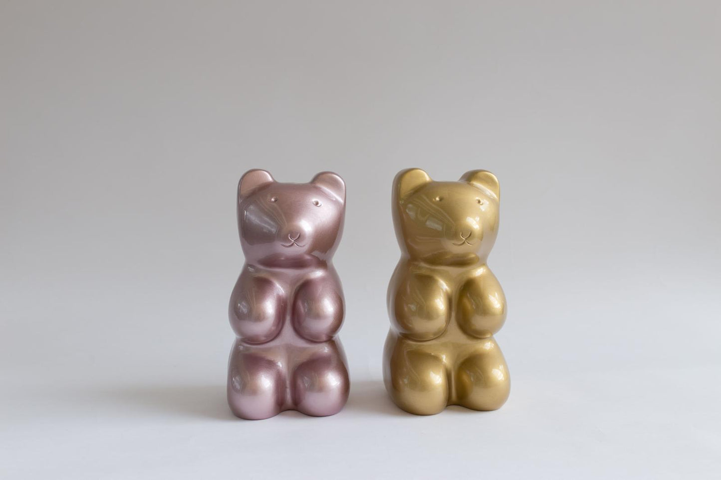 Metallic Gold Bear Sculpture