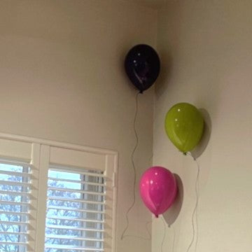 Magenta Ceramic Balloon Sculpture