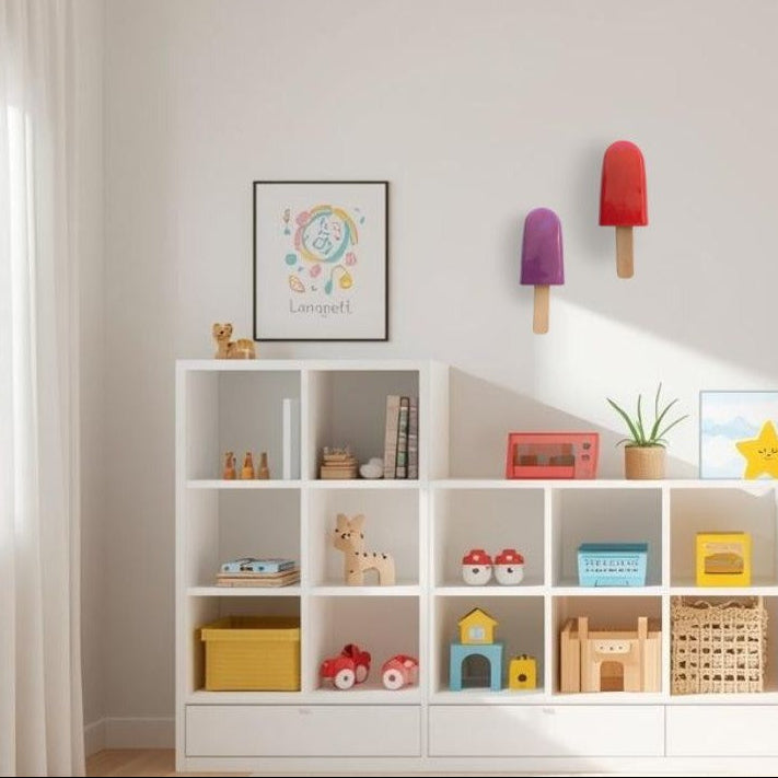 Yellow Ceramic Ice Pop Sculptures