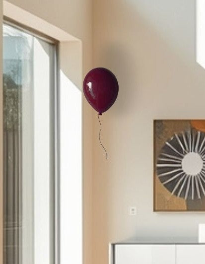 Chocolate Glossy Ceramic Balloon Sculpture