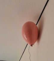 Pink Blush Glossy Ceramic Balloon Sculpture