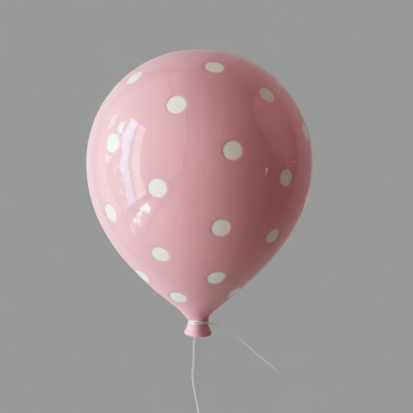 Pink Polka Dot Balloon Sculpture