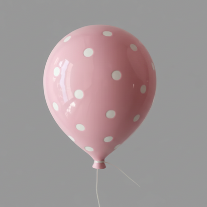 Pink Polka Dot Balloon Sculpture