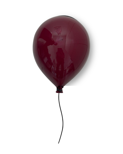 Set of 3 Balloon Sculptures - Merlot, Metallic Beige & Latte Brown