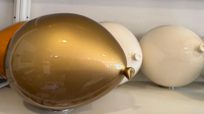 Gold Metallic Ceramic Balloon Sculpture