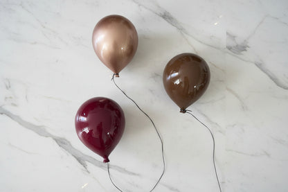 Gold Metallic Ceramic Balloon Sculpture