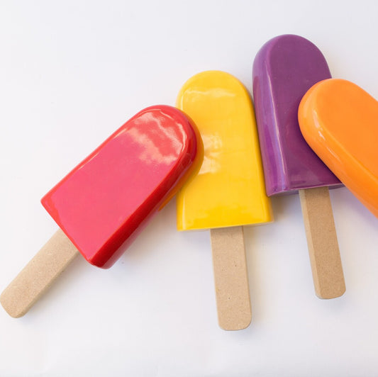 Popsicle Sculptures in assorted colors