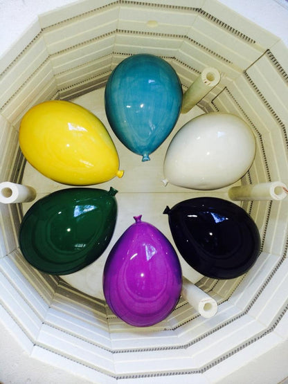 White Glossy Ceramic Ceiling Balloon Sculpture