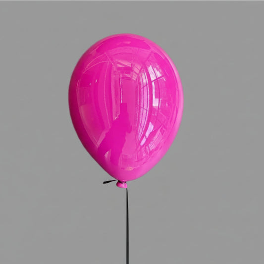 Magenta Ceramic Balloon Sculpture