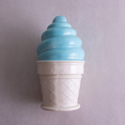 Light Blue Ceramic Ice Cream Sculpture